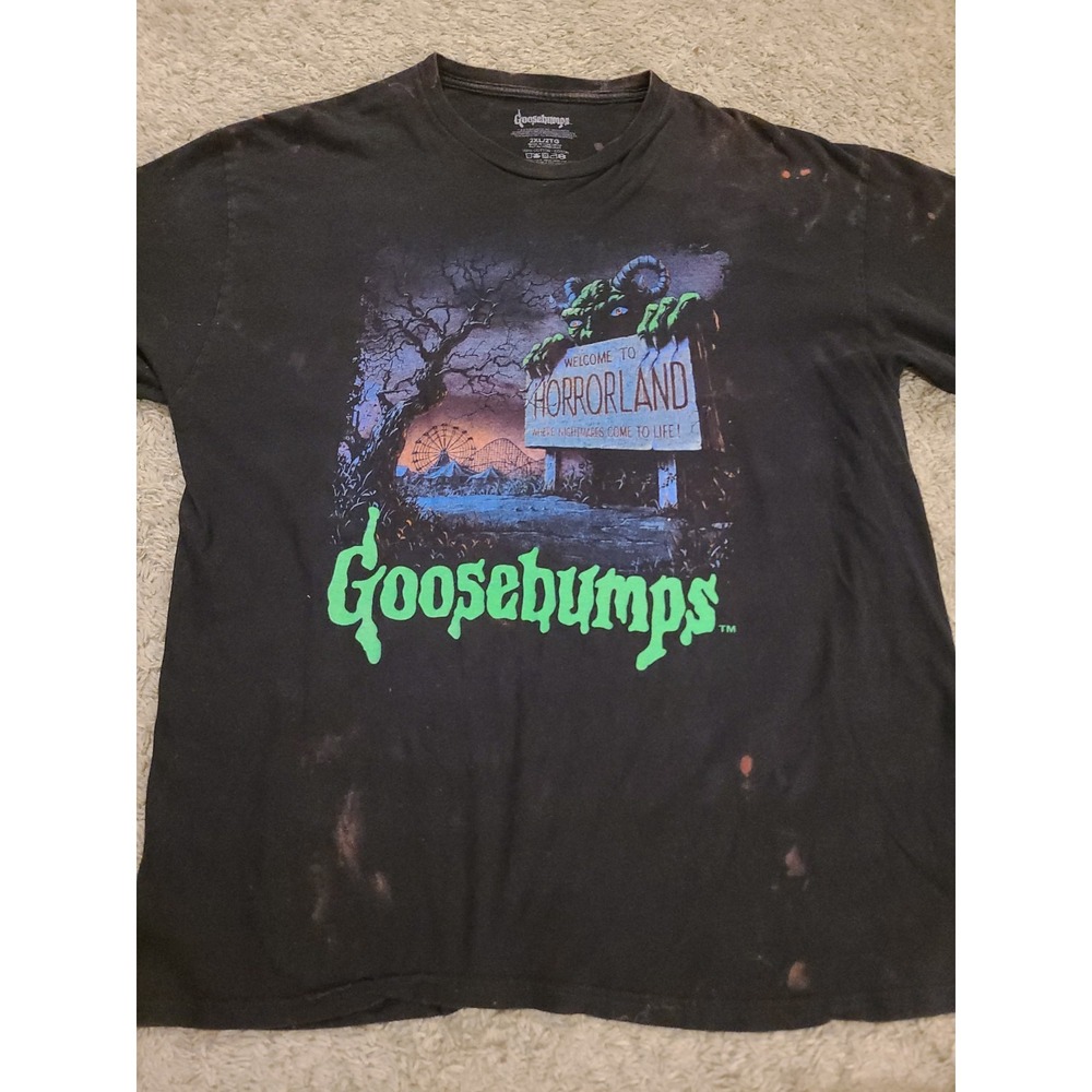 Vintage Goosebumps Welcome to Horrorland T-Shirt Size 2XL Black